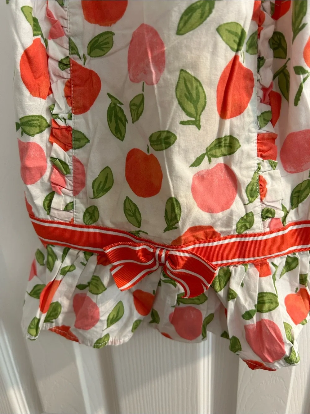 Gymboree Girls Size 6 Preppy peach Tank With Bow